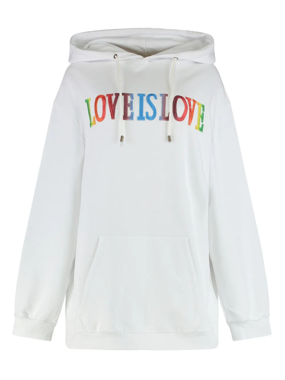 Alberta Ferretti  lettering-patch hoodie