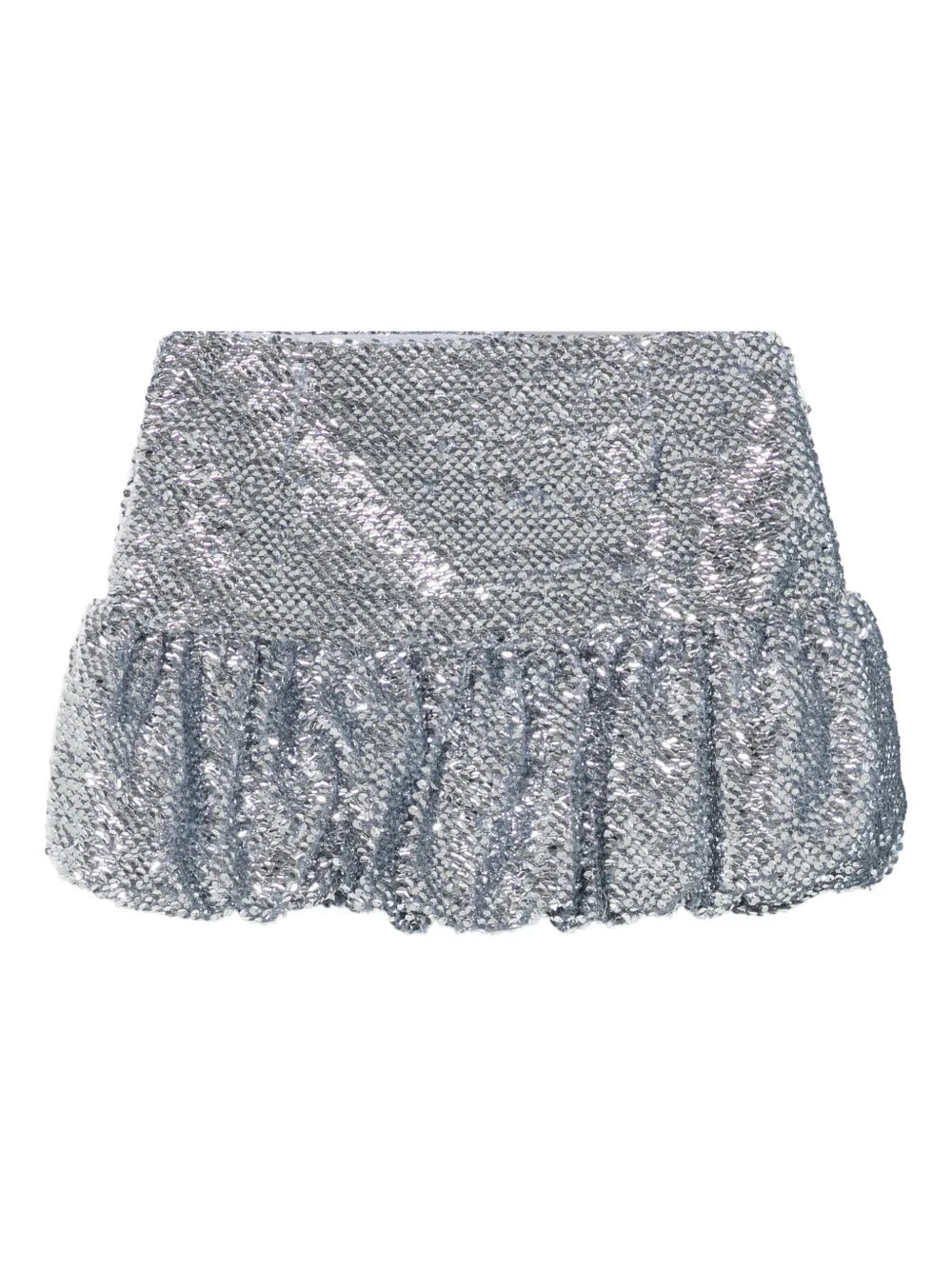16Arlington  sequinned bubble-hem mini skirt