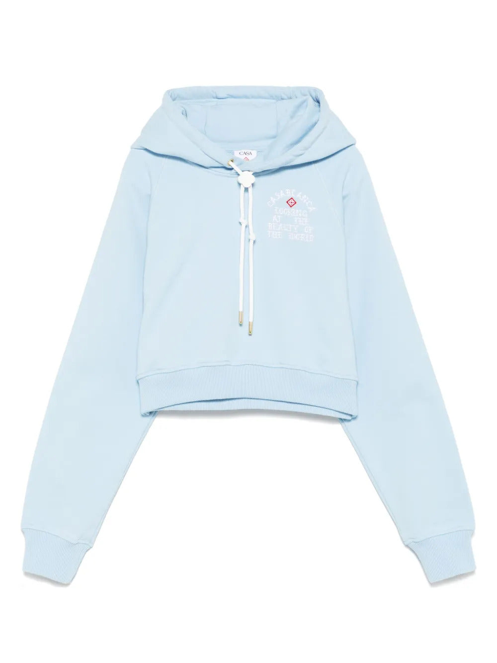Casablanca  Looking at the Beauty of the World cropped hoodie
