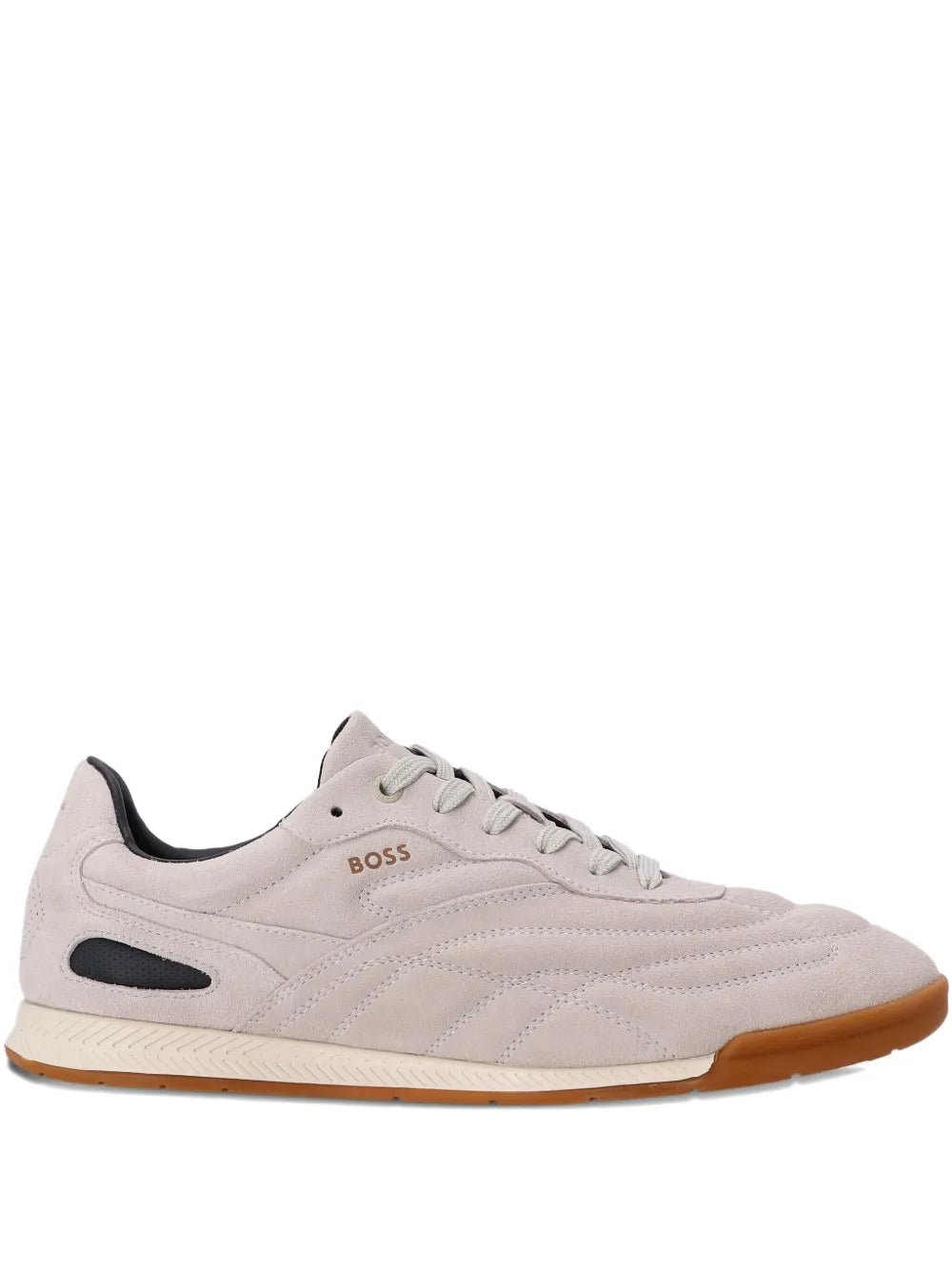 BOSS  suede-panelled sneakers