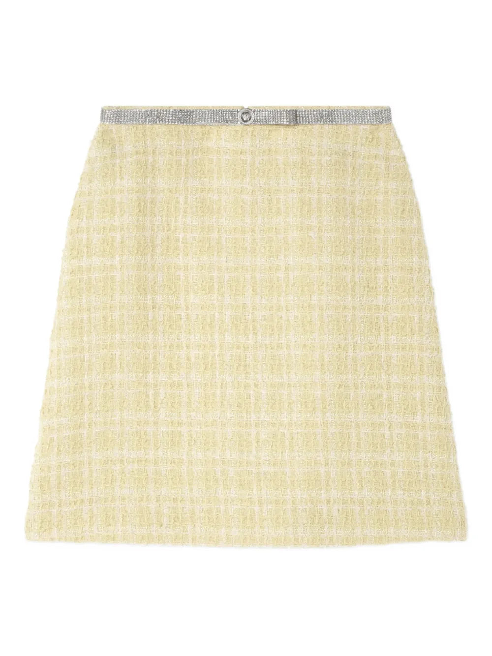 Versace  crystal-embellished tweed mini skirt
