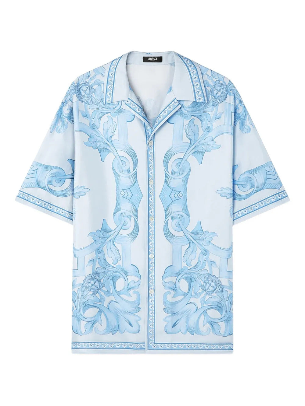 Versace  Barocco-print short-sleeve shirt