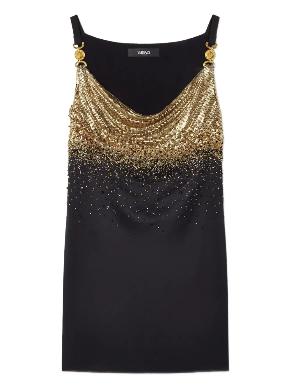 Versace  embellished-silk mini dress