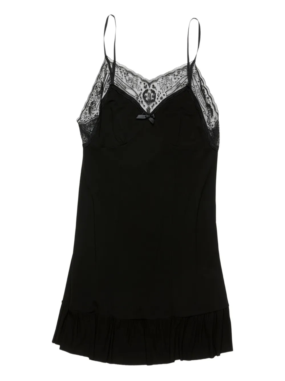 Acne Studios  lace-trim mini dress