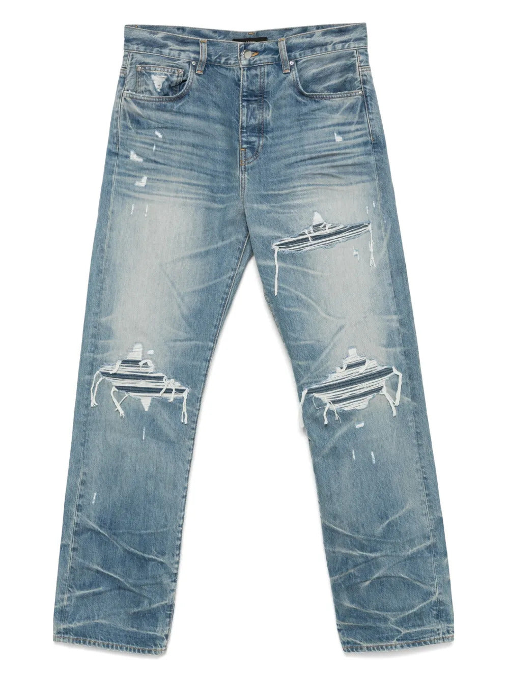 AMIRI  distressed straight-leg jeans