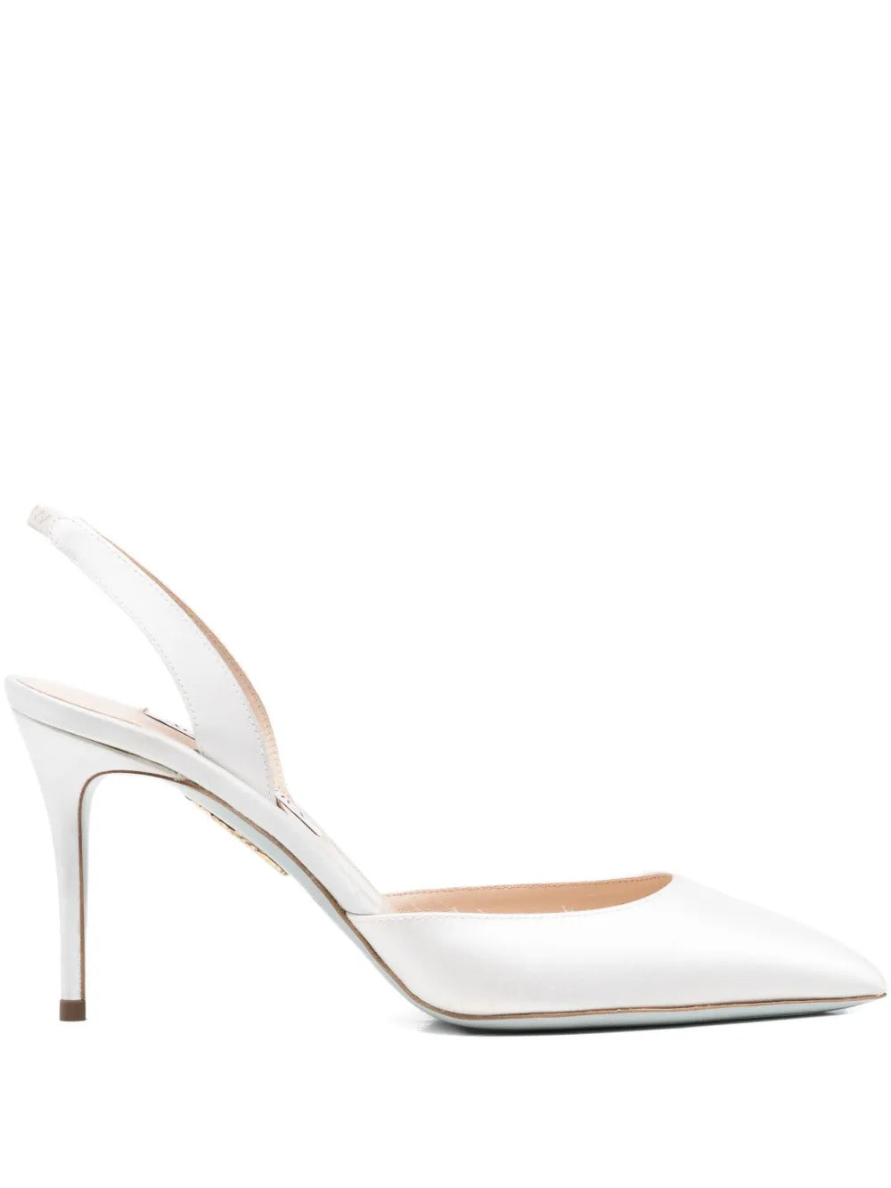 Aquazzura  85mm So Nude slingback pointed-toe pumps