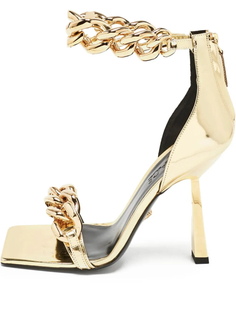 Versace  Medusa chain ankle-strap sandals
