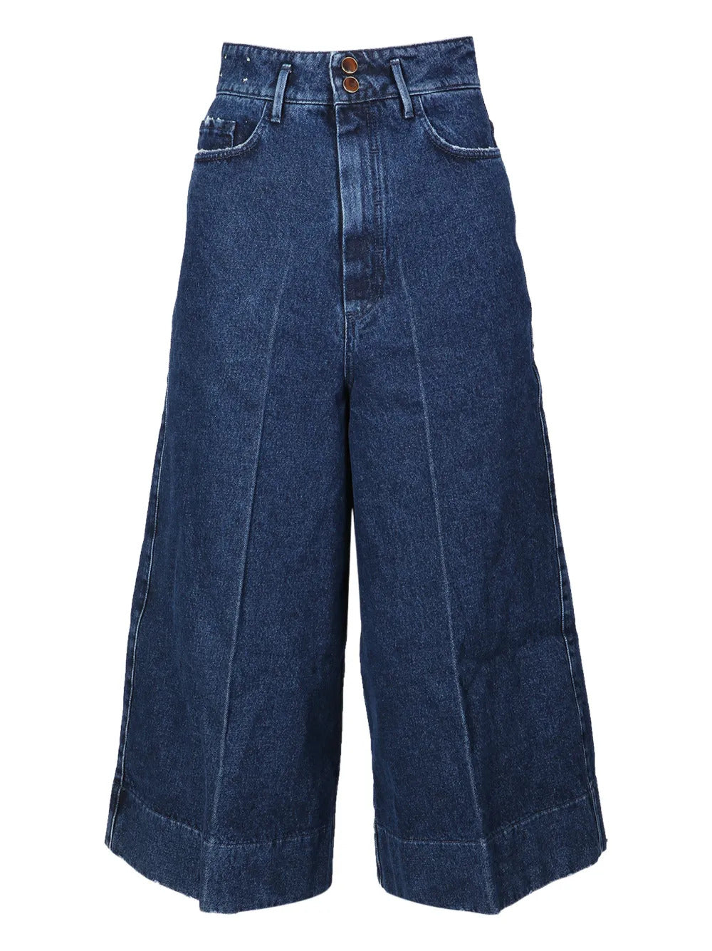 Alysi pockets cotton wide-leg jeans