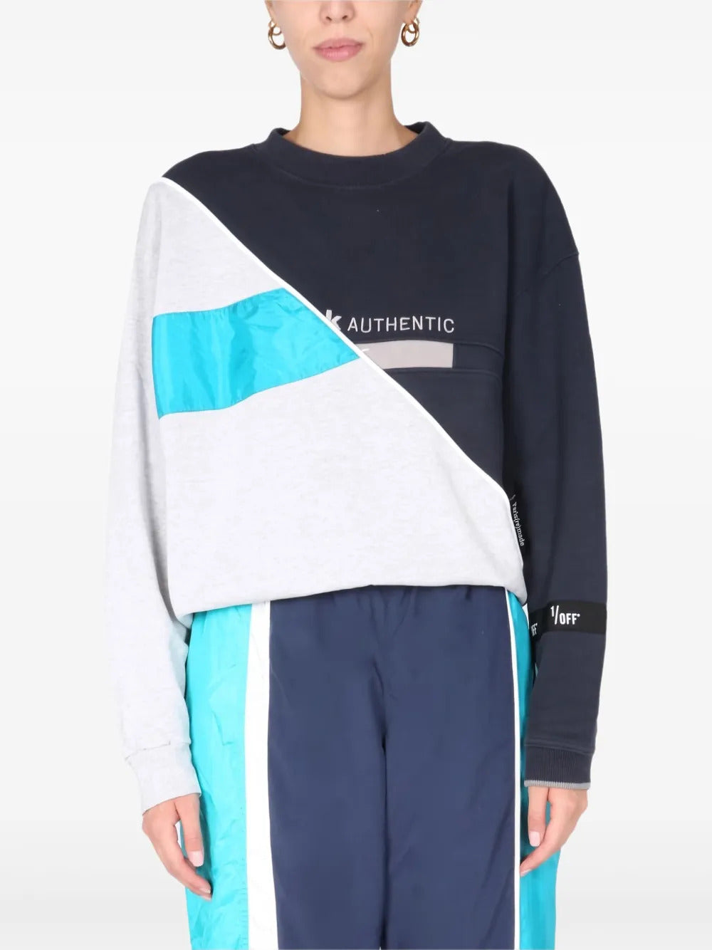 1/OFF  colourblock sweatshirt