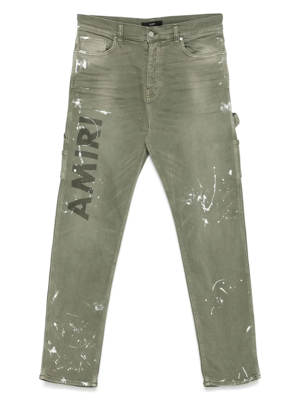 AMIRI  logo-print stretch-cotton jeans