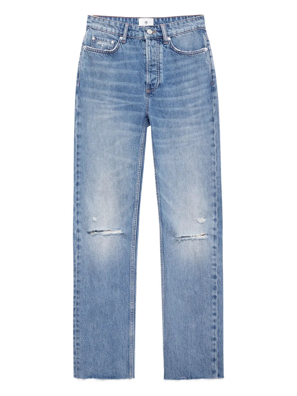 ANINE BING  Bruno destructed frayed jeans