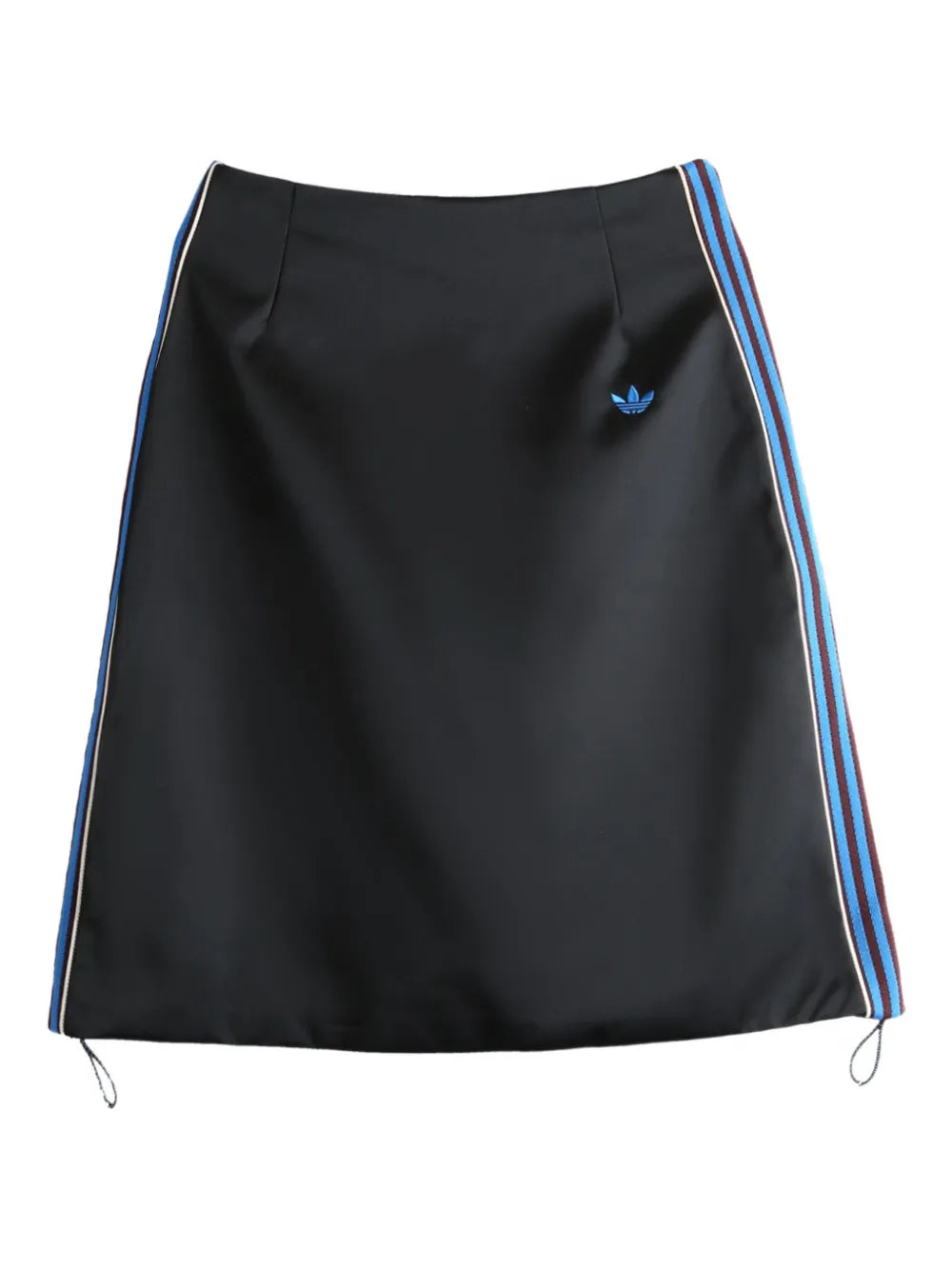 adidas  satin stripe-detail skirt