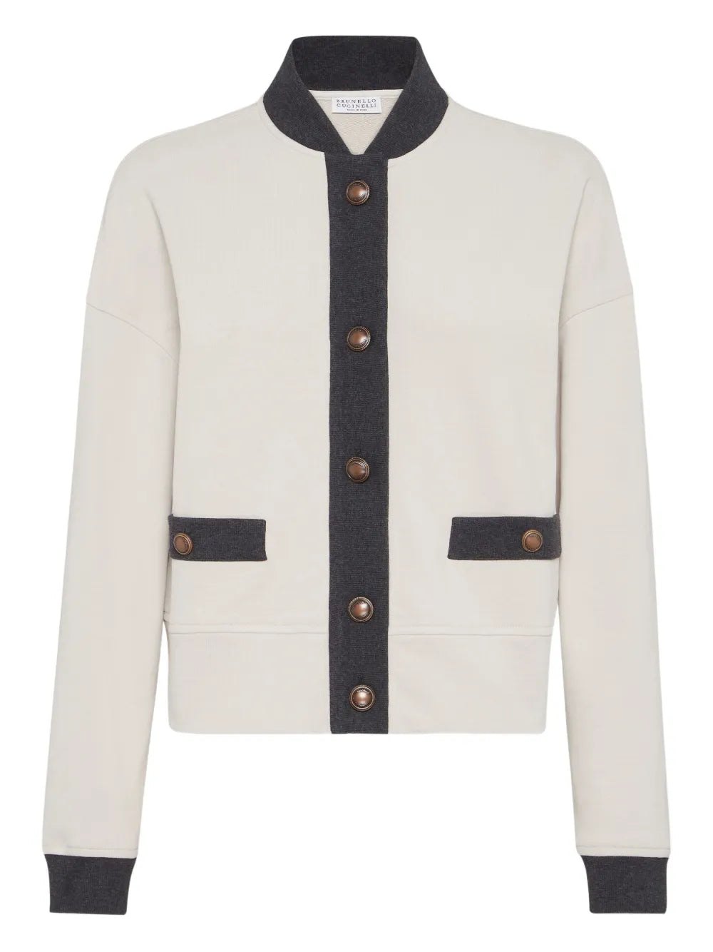 Brunello Cucinelli  button-fastening panelled sweatshirt