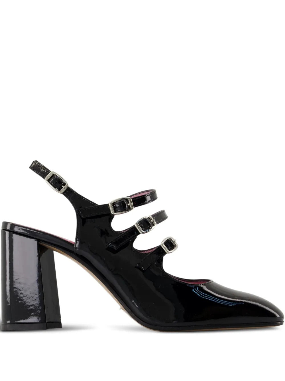 Carel Paris  60mm Carel patent leather buckle pumps