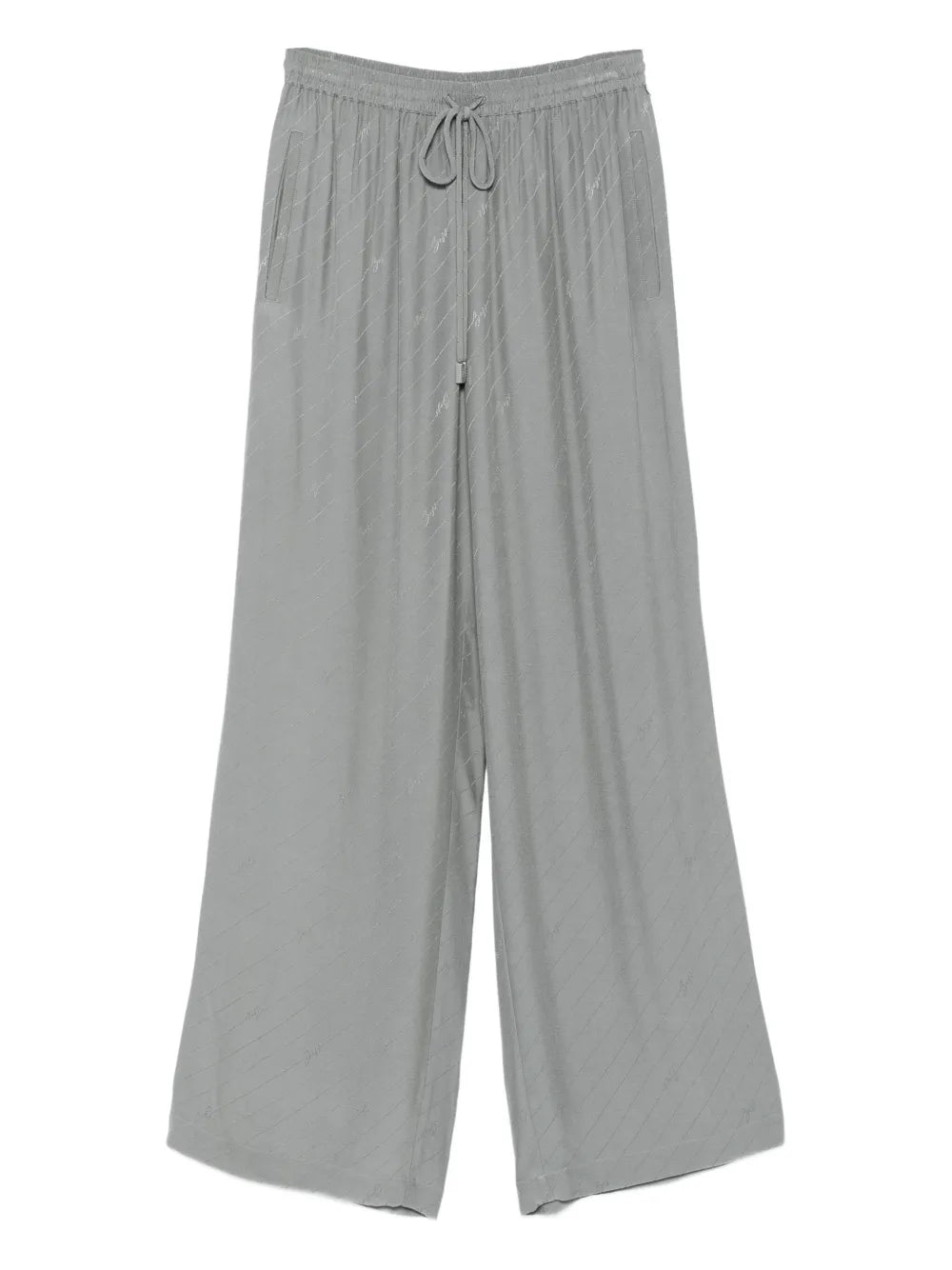 BOSS  logo-patterned drawstring trousers