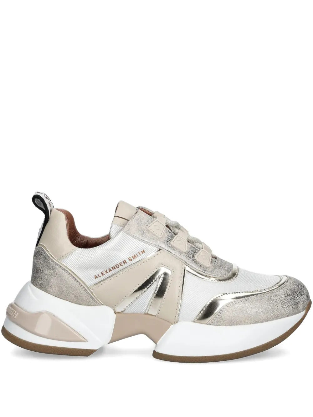 Alexander Smith  leather panelled sneakers