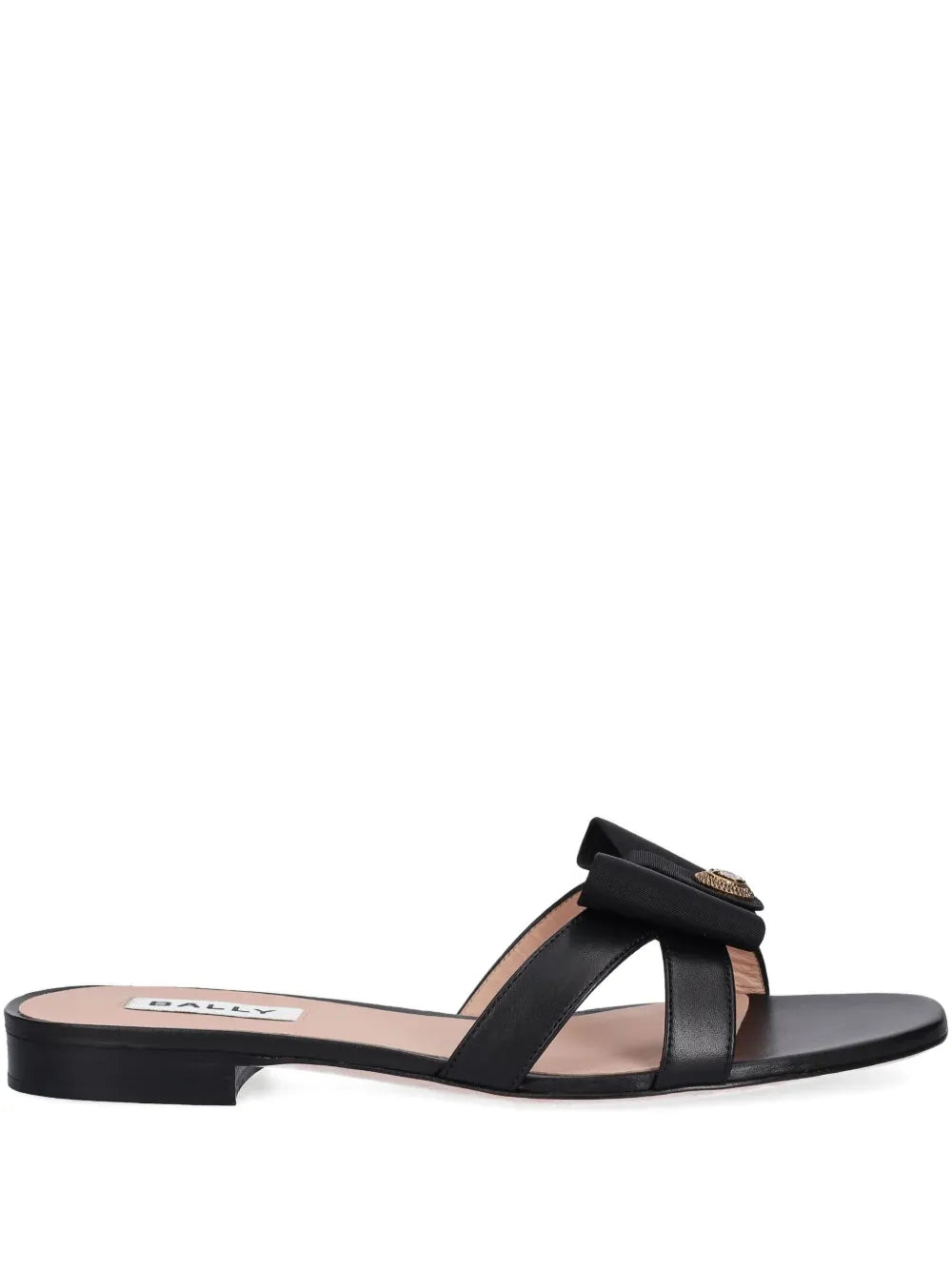 Bally  bow-embellished leather slides