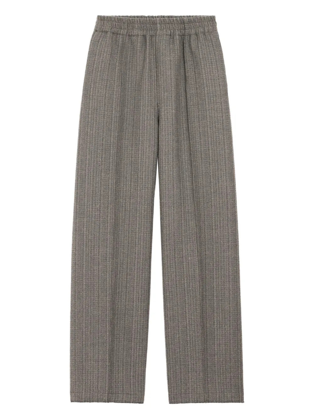 AMI Paris  herringbone elasticated wool trousers