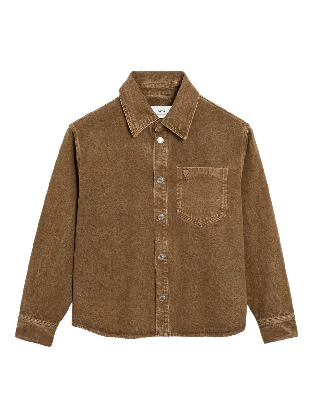 AMI Paris Ami De Coeur cotton overshirt jacket