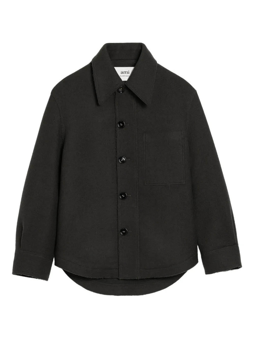 AMI Paris  button-up wool jacket