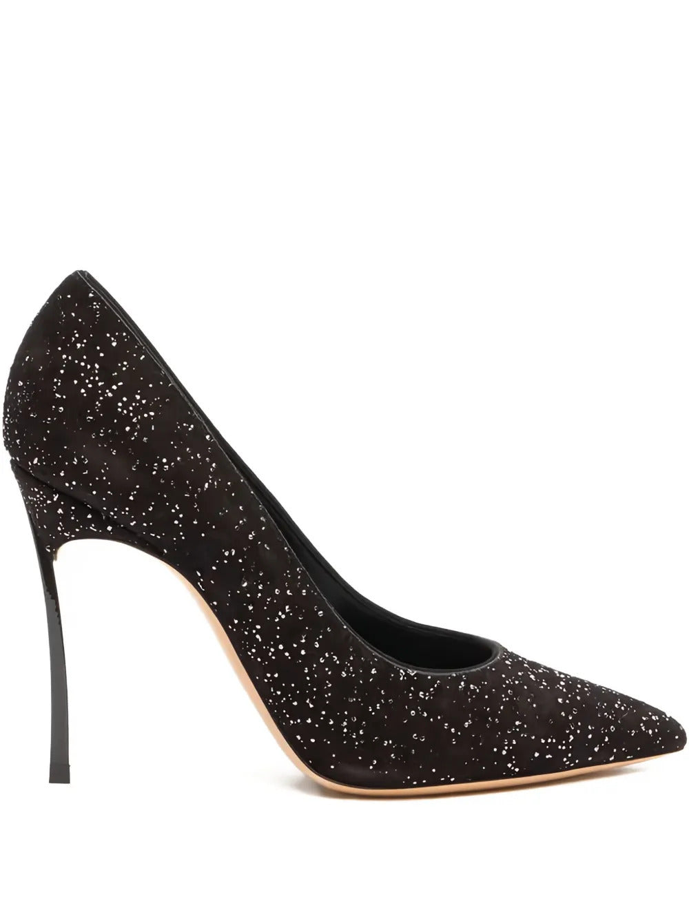 Casadei  100mm glitter-point pumps