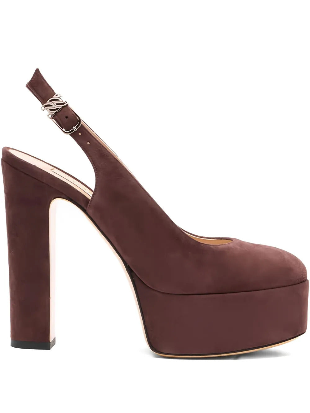 Casadei  130mm Patty platform slingback pumps