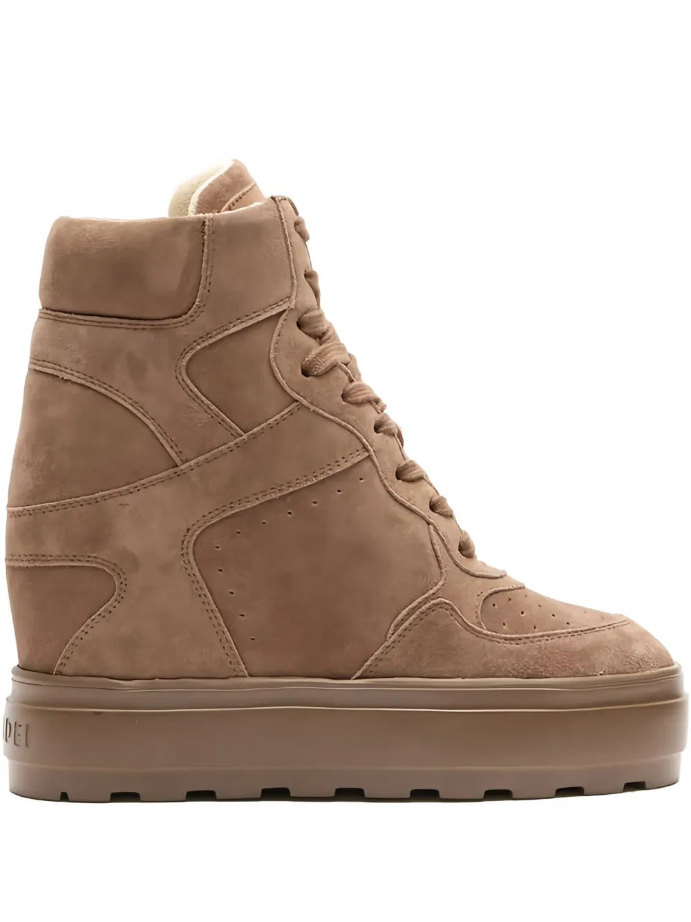 Casadei  80mm lace-up wedge-heel sneakers