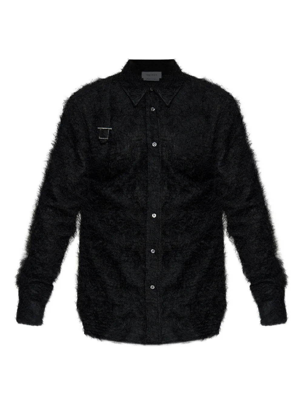 Alexander McQueen  faux-fur long-sleeve shirt