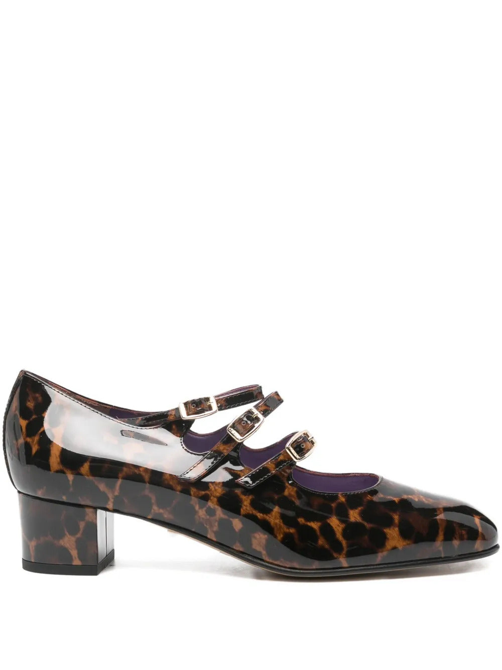 Carel Paris  40mm Kina leopard-print buckled pumps