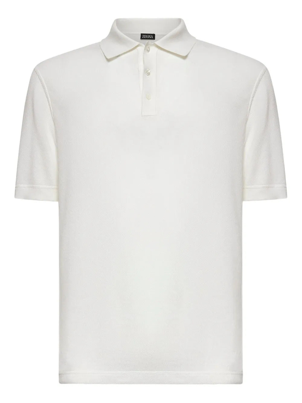 Zegna  three-button ribbed polo shirt