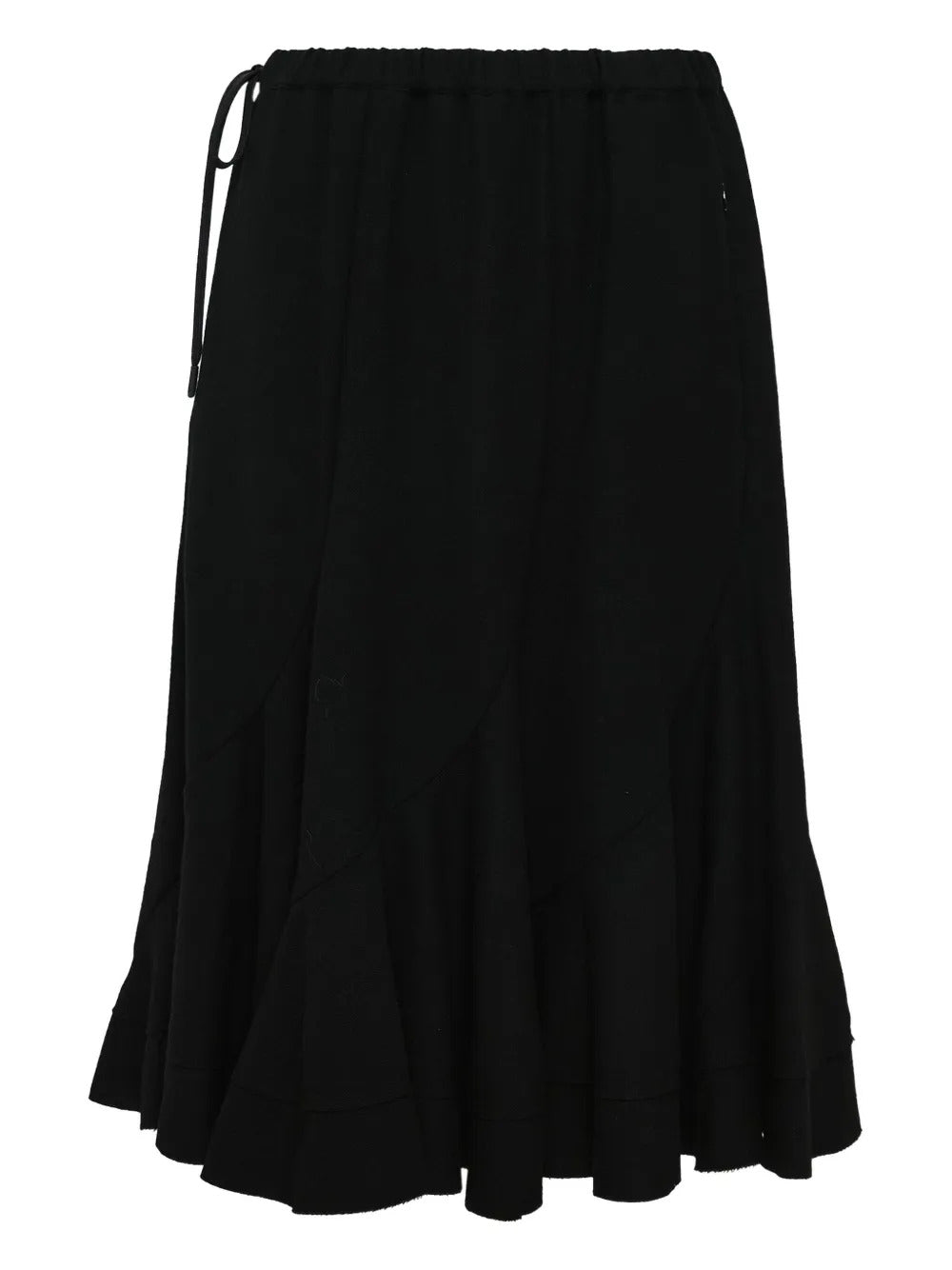 Yohji Yamamoto  drawstring ruffled skirt