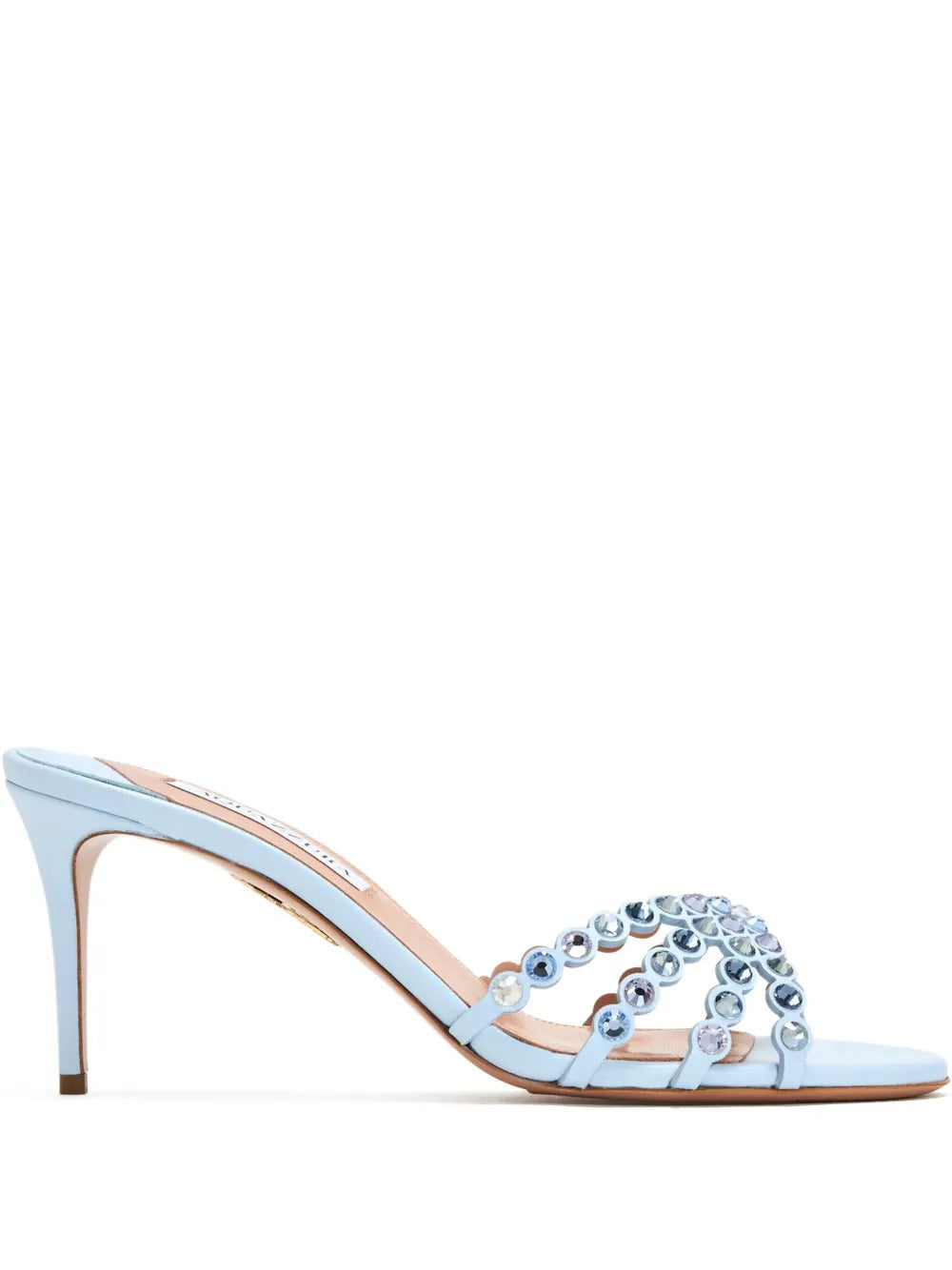 Aquazzura  75mm Tequila crystal-embellished stiletto sandals