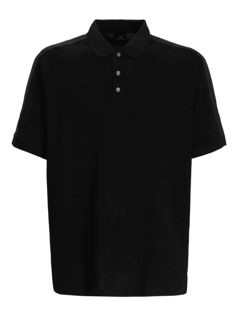 Armani Exchange  panelled cotton polo shirt
