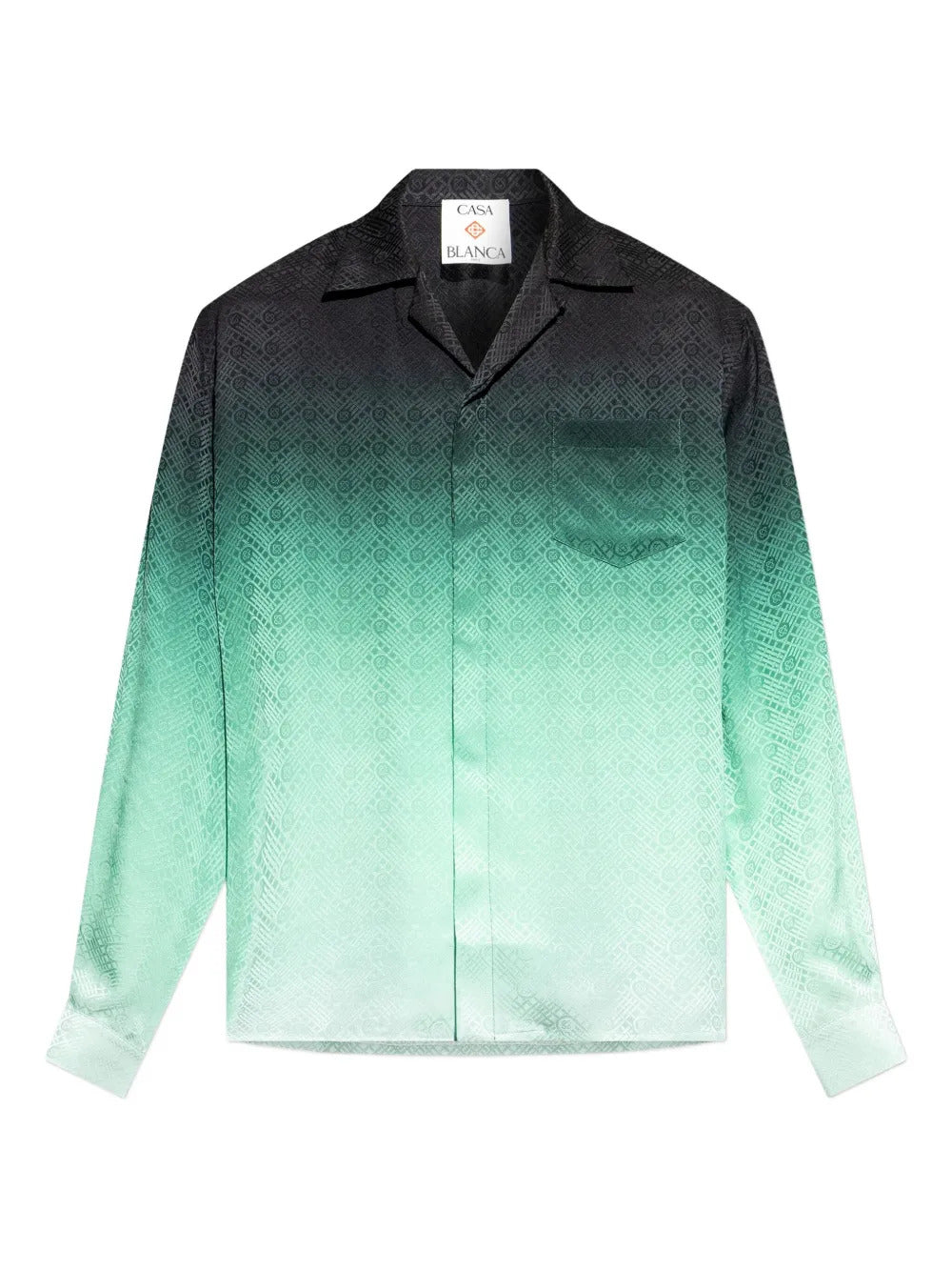 Casablanca  gradient pattern silk shirt