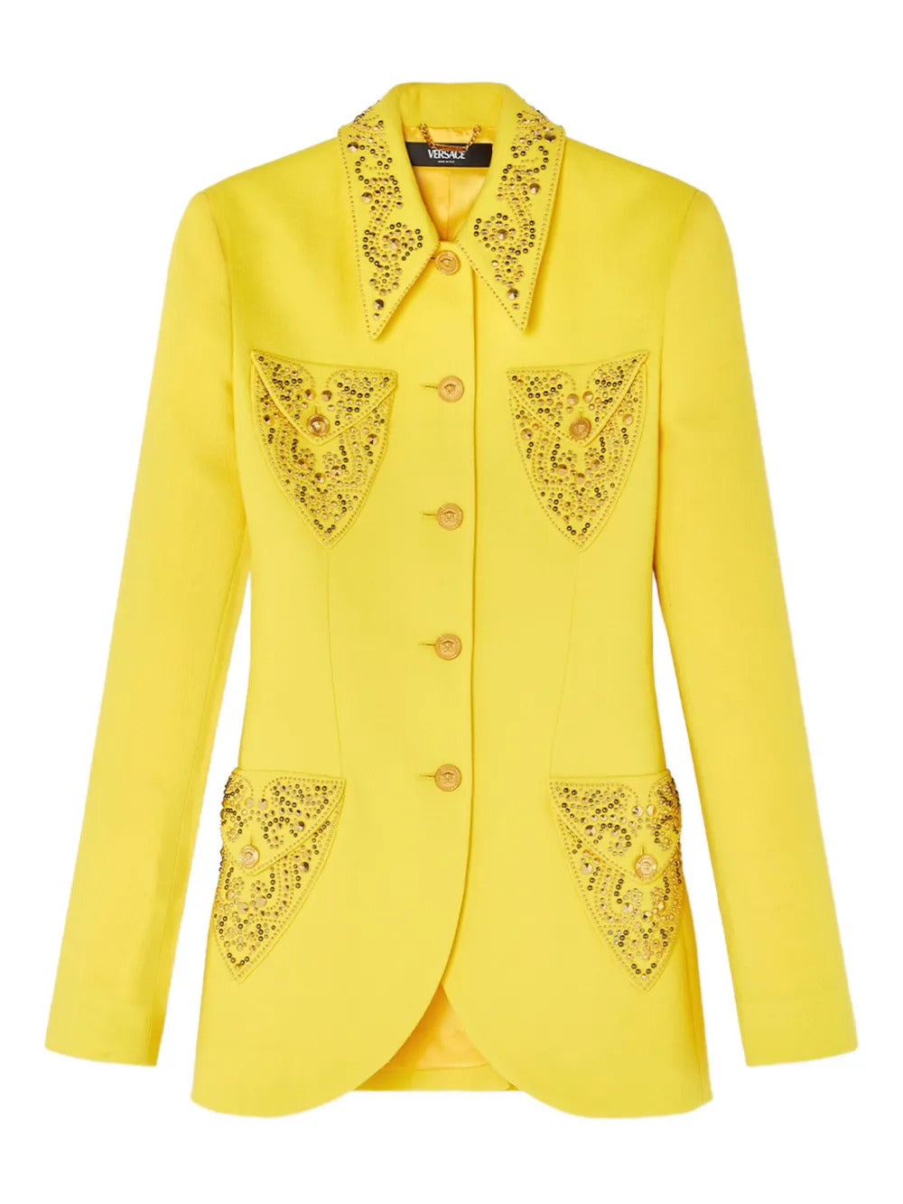 Versace  crystal-embellished jacket