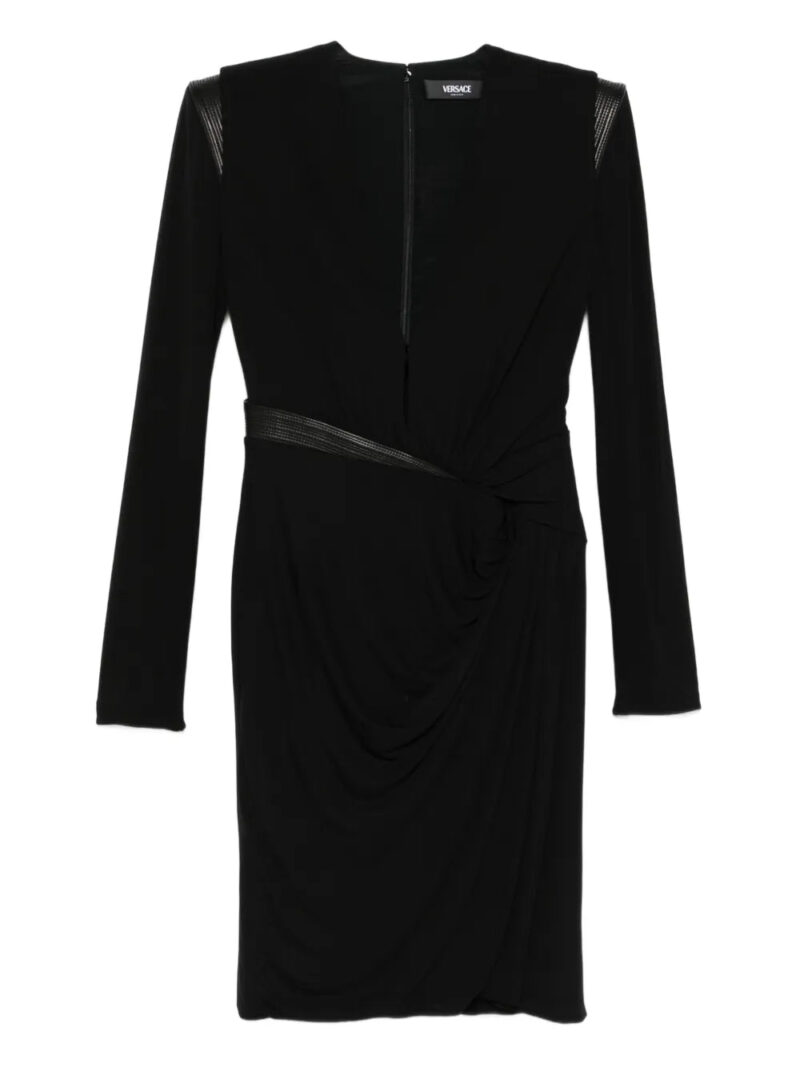 Versace  long-sleeved gathered dress