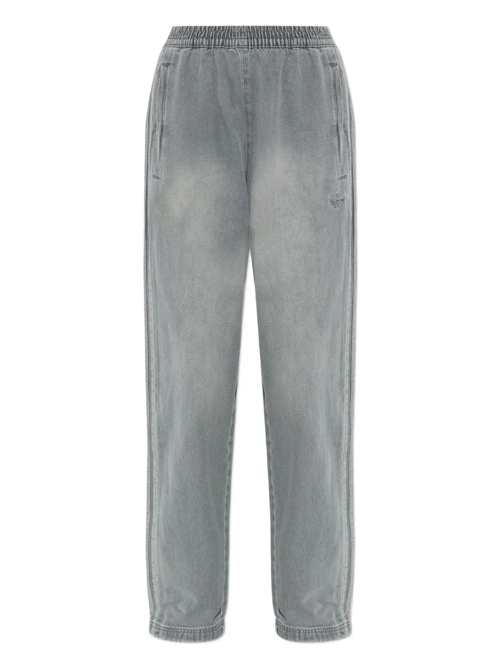 adidas  side-stripe cotton trousers