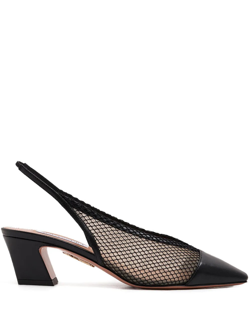 Aquazzura  40mm Margot mesh slingback heeled pumps