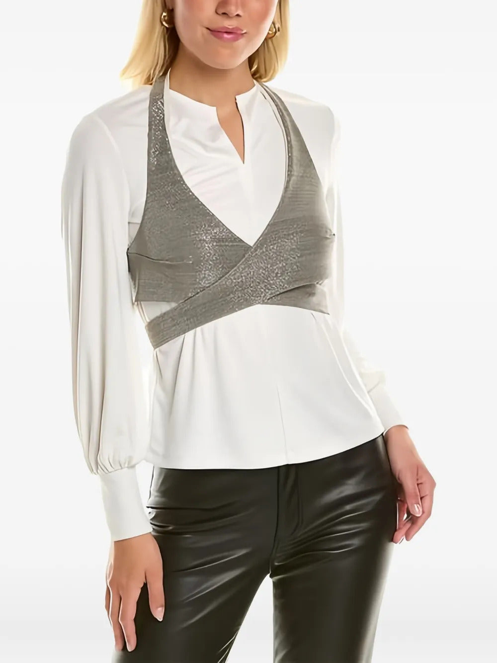 Brunello Cucinelli  halterneck long-sleeved shirt