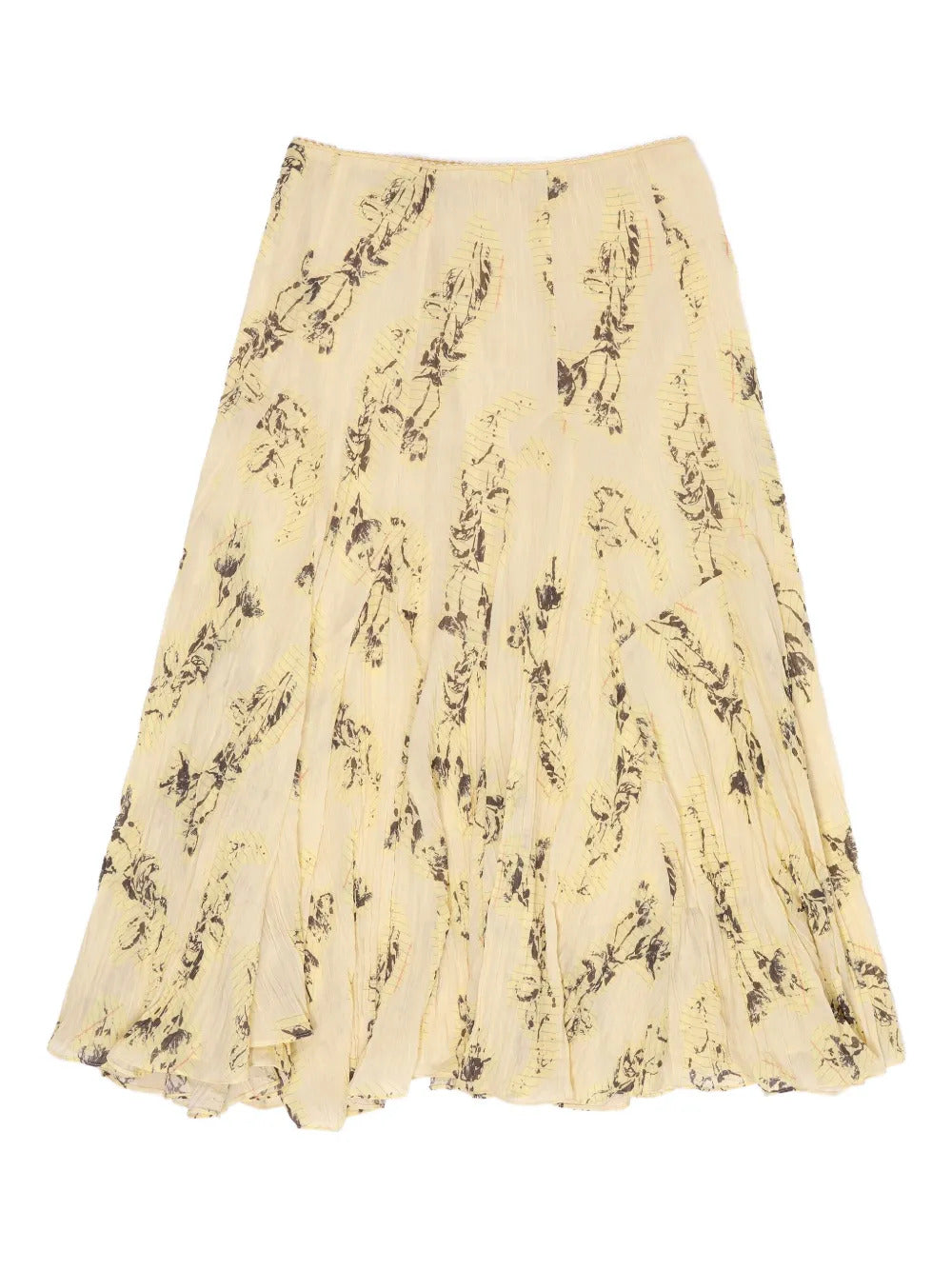 Bimba y Lola  Notebook print midi skirt