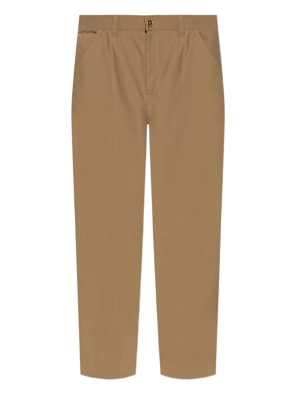 Versace  buckle-detail cotton trousers