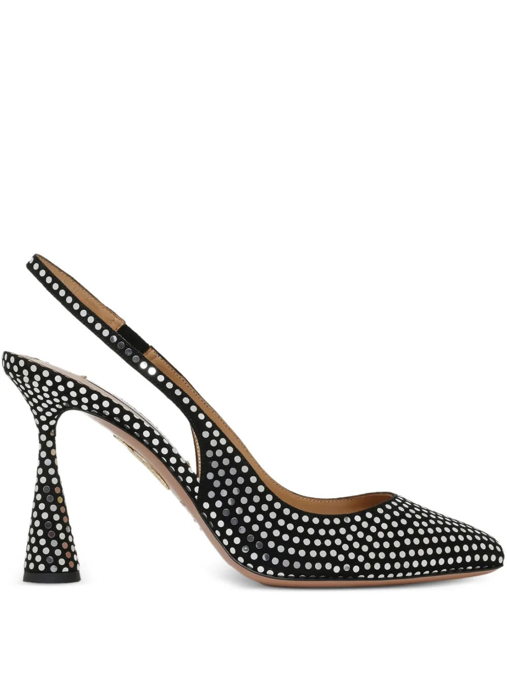 Aquazzura  studded slingback heels