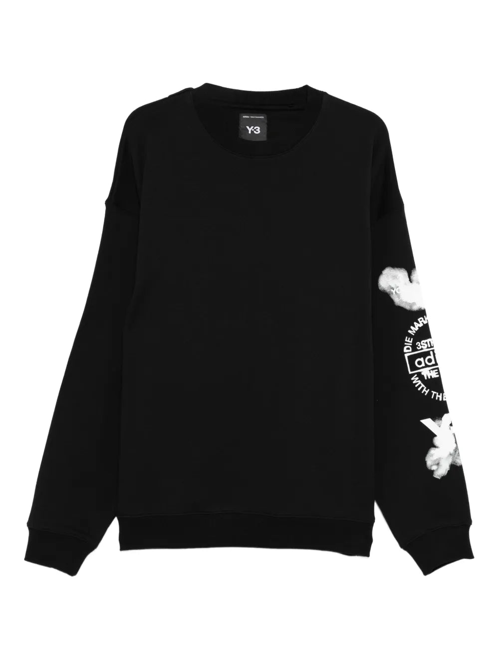 Y-3  cloud-print crew-neck sweatshirt