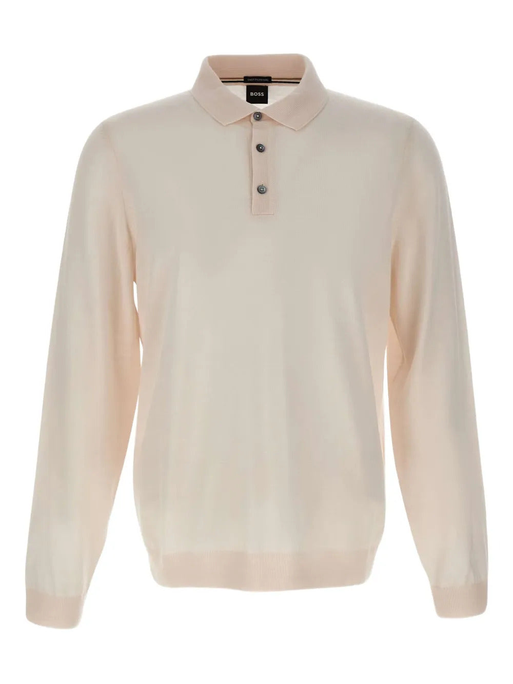 BOSS  long-sleeve three-button polo shirt