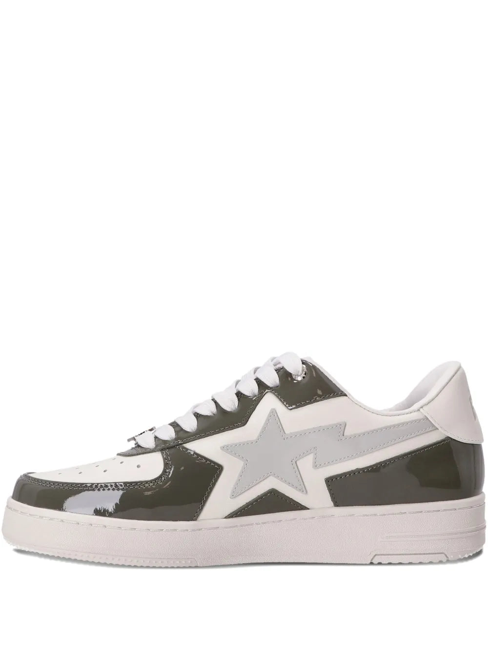 A BATHING APE® STA logo-patch leather sneakers