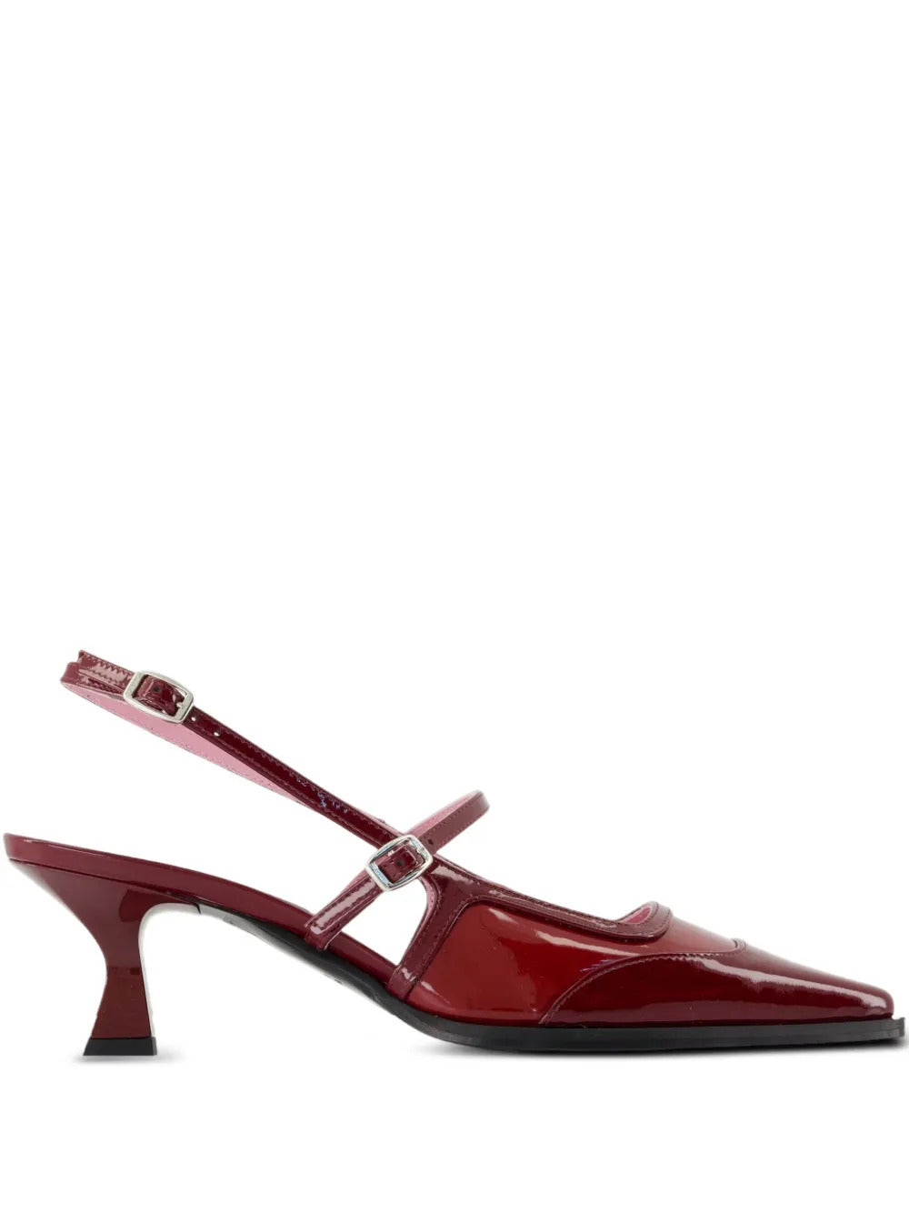 Carel Paris  Cecile patent-leather slingback pumps