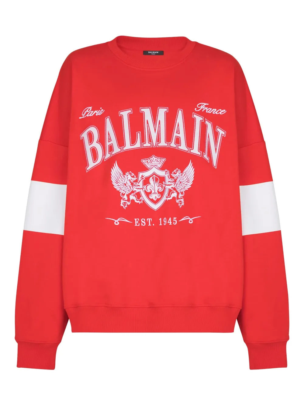 Balmain  college logo sweatshirt