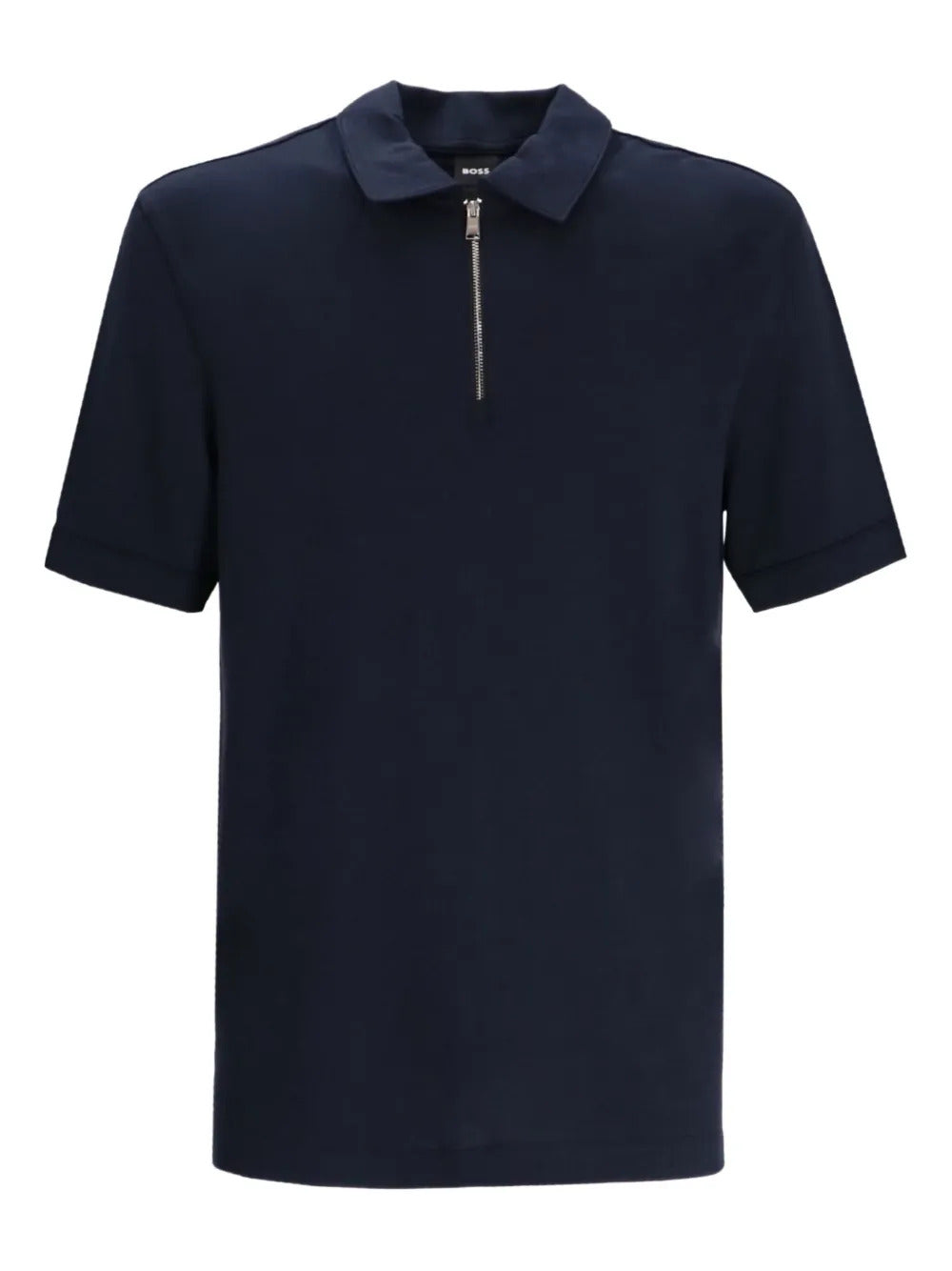 BOSS  zip-neck polo shirt