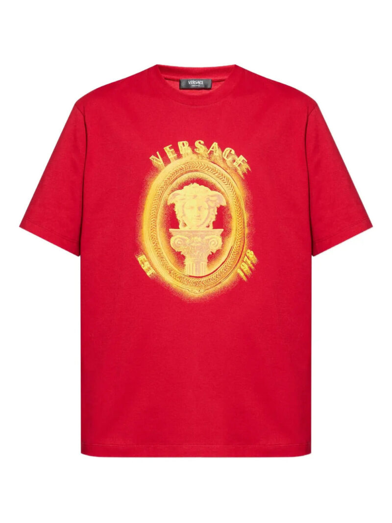 Versace  medusa-embellished T-shirt