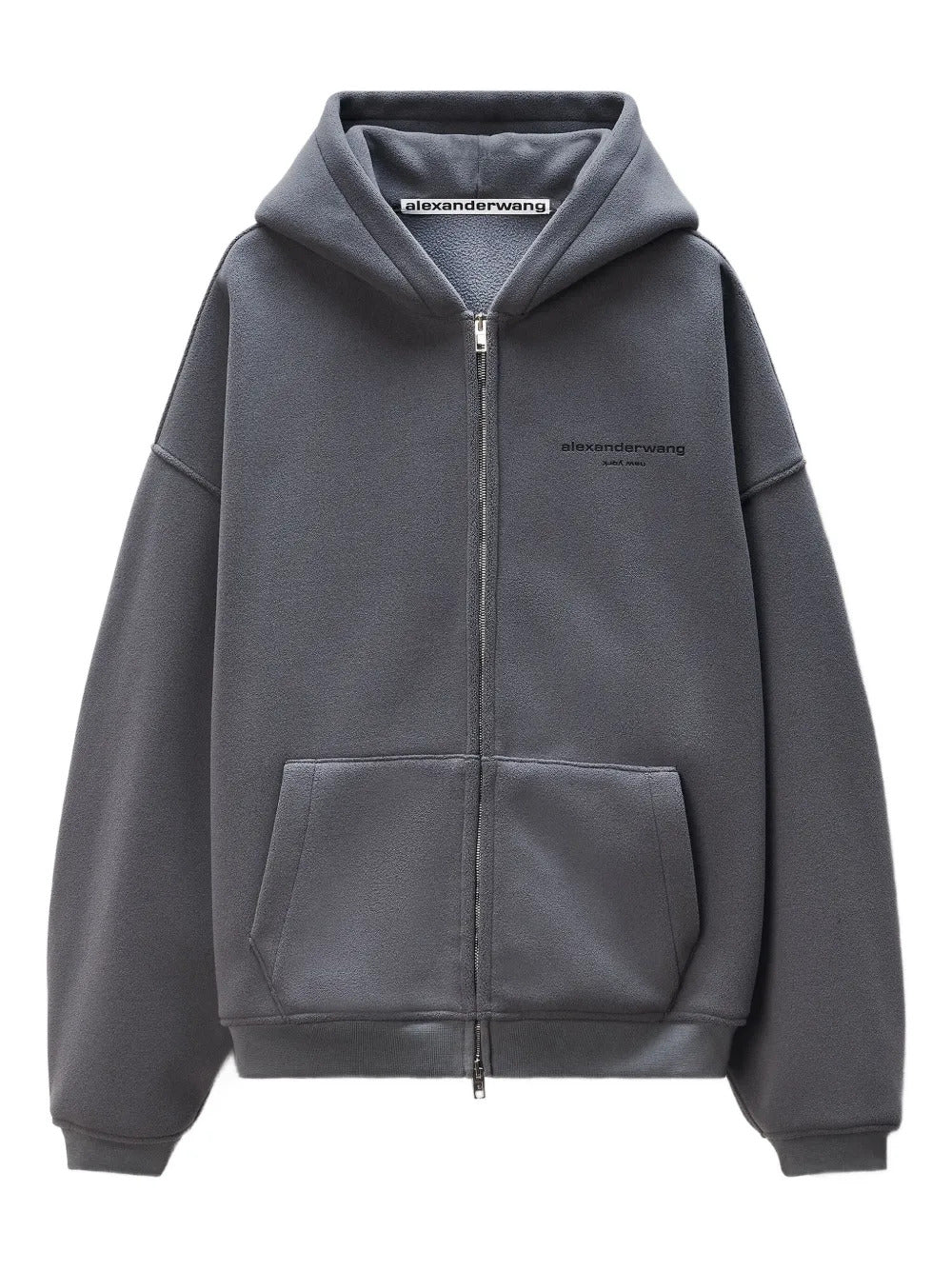 Alexander Wang  logo-detail zip-up hoodie